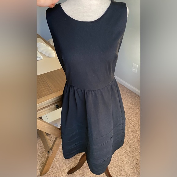 Cynthia Rowley Fit and Flare Black Dress - Medium - Picture 9 of 9